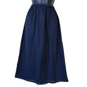 Vintage 80’s Geometric Print Maxi Skirt Size 11/12